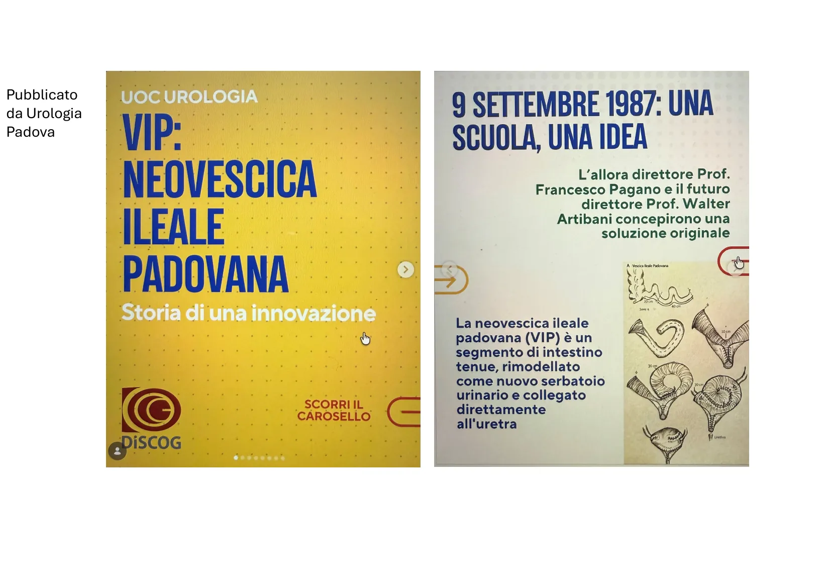 Page 2: The post published by Urologia Padova